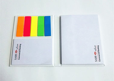Kleurrijke strepen en harde cover Post Notes Custom Sticky Notes met Big Memo Pad en Small Memo Pad