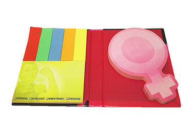 Custom Sticky Notes Die Cut Hardcover Post Zelfklevende Memo Pads en Kleurstrips voor creatief en leuk notitie maken