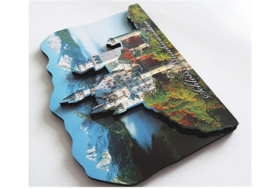 Gepersonaliseerde foto-afdrukkoelkastmagneet 3D MDF Houten koelkastmagneet Gepersonaliseerde foto-koelkastmagneten