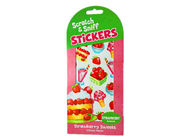 Geurige kleefstof papierstickers Schrapen Sniff papier sticker Custom logo sticker