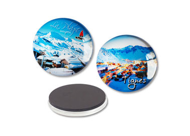 35 mm koelkastmagneet Custom Crystal Glass Dome Tourist Souvenir Koelkastmagneten