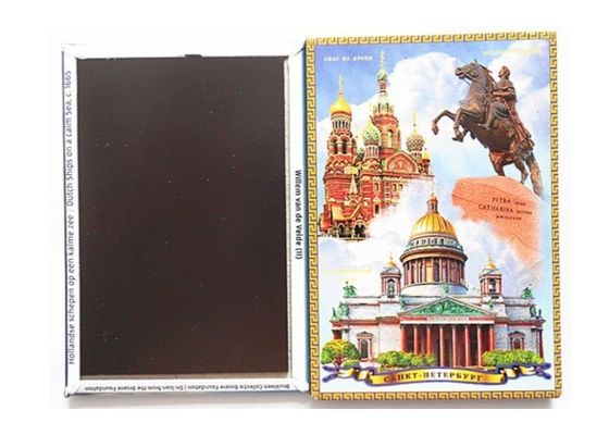 Aangepaste ontwerp reissouvenir 78 x 54 mm blik koelkastmagneet souvenir koelkastmagneten
