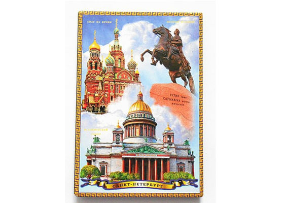 Aangepaste ontwerp reissouvenir 78 x 54 mm blik koelkastmagneet souvenir koelkastmagneten