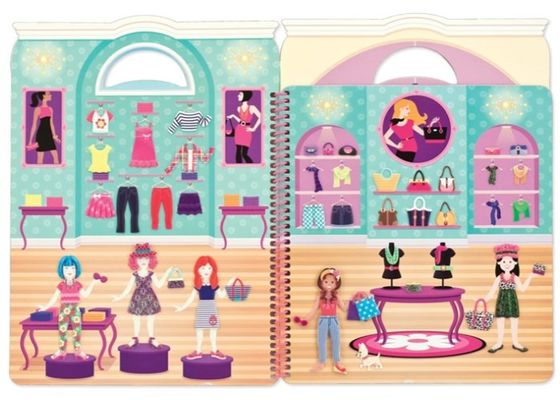 3d Puffy Stickers Puffy Sticker Activity Sets met Dress Up Mermaid Fairy Themes en draagbaar ontwerp voor onafhankelijk spelen