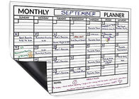 Mis nooit een afspraak: Magnetische maandelijkse planner, 4 markeringen, makkelijk te gebruiken