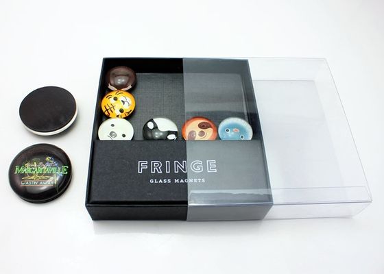 25mm 40mm 50mm Custom Photo Print Crystal Glass Dome Koelkast Magnet Met Gift Box Verpakking