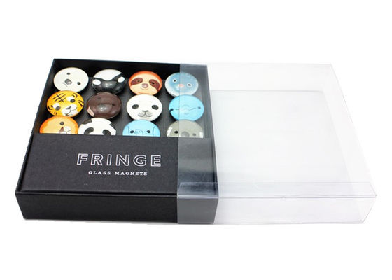 25mm 40mm 50mm Custom Photo Print Crystal Glass Dome Koelkast Magnet Met Gift Box Verpakking