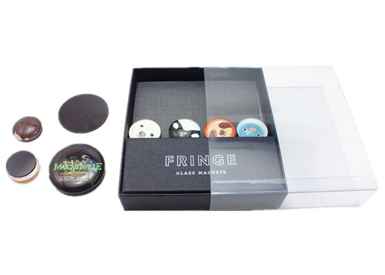 25mm 40mm 50mm Custom Photo Print Crystal Glass Dome Koelkast Magnet Met Gift Box Verpakking