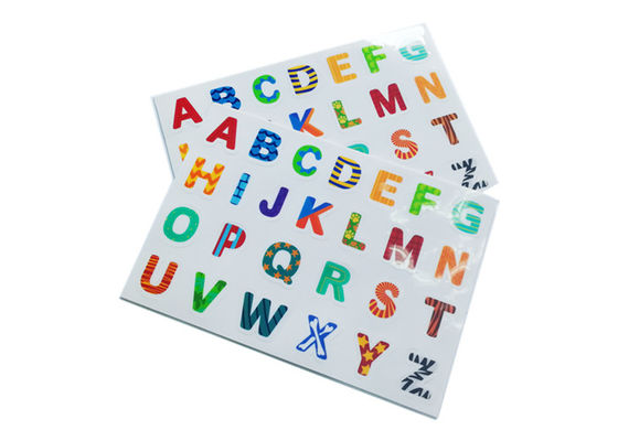 Herbruikbare alfabeten en cijfers Eco-vriendelijk TPE statische letters en cijfers Stickers Niet-toxisch zacht duurzaam materiaal voor scholen
