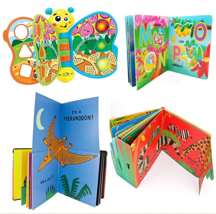 Op maat gemaakte hardcover boeken 8 x 8 inch Kinderen Kleuter Kleurenboek Verhalenboeken Drukdienst