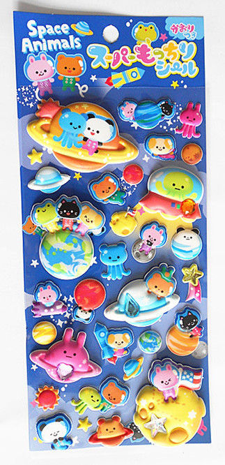 Custom Puffy Stickers Decoratie PVC 3D Foam Stickers Offset Printing Voor kinderen
